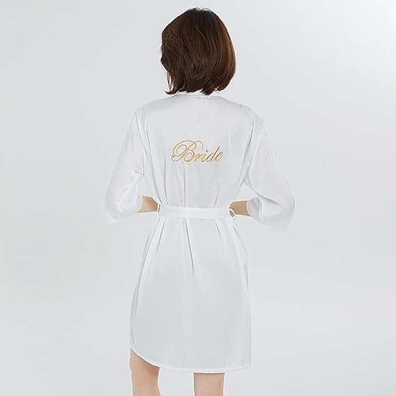 Halat Mireasă Satin „Bride”