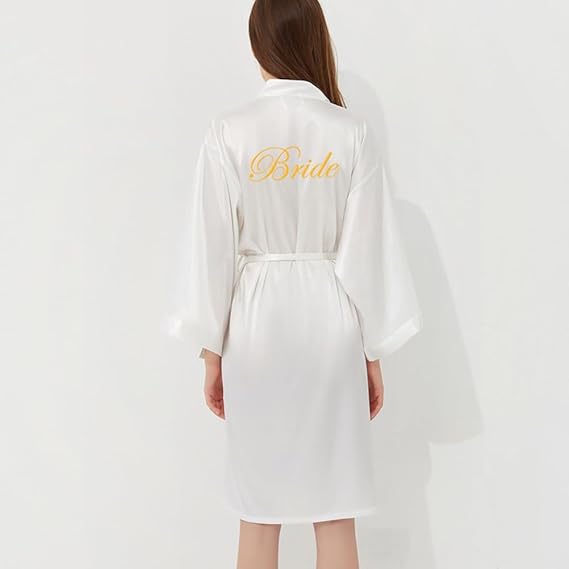 Halat Mireasă Satin „Bride”