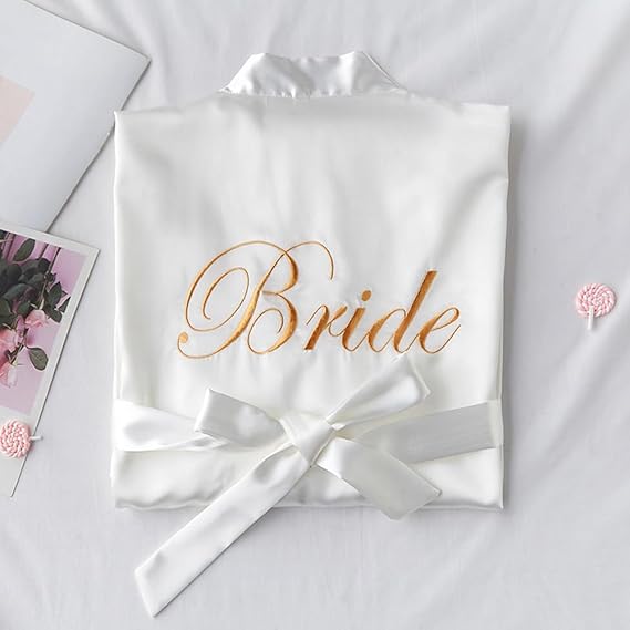 Halat Mireasă Satin „Bride”