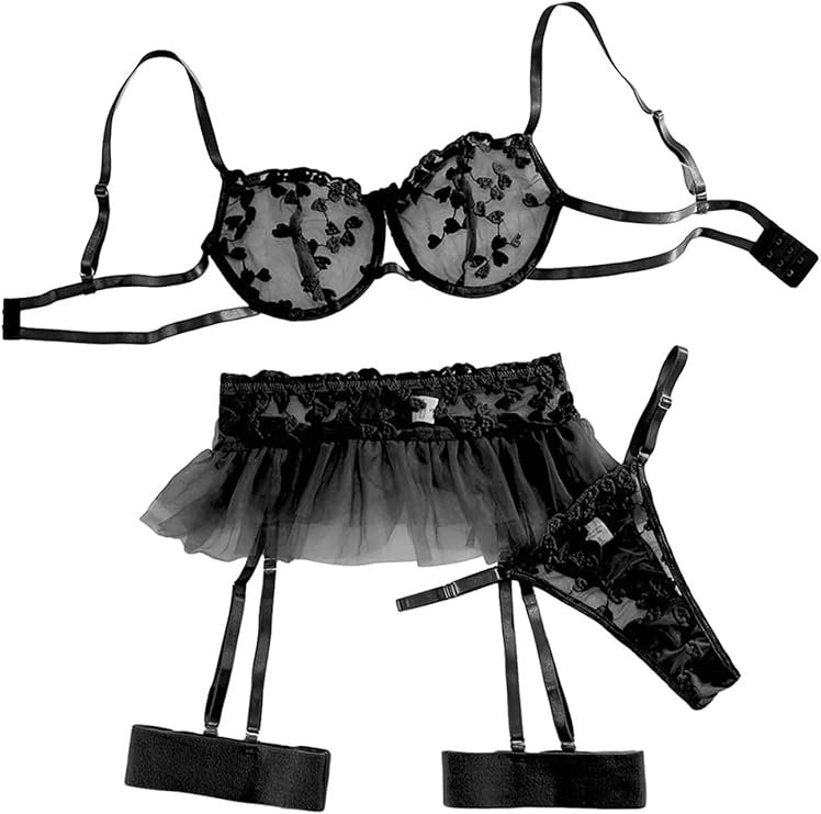 SET LENJERIE BLACK CARLA