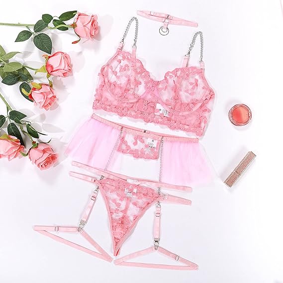 LENJERIE ROZ DIN DANTELA