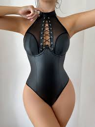 BODY DIN PIELE ECO NEGRU